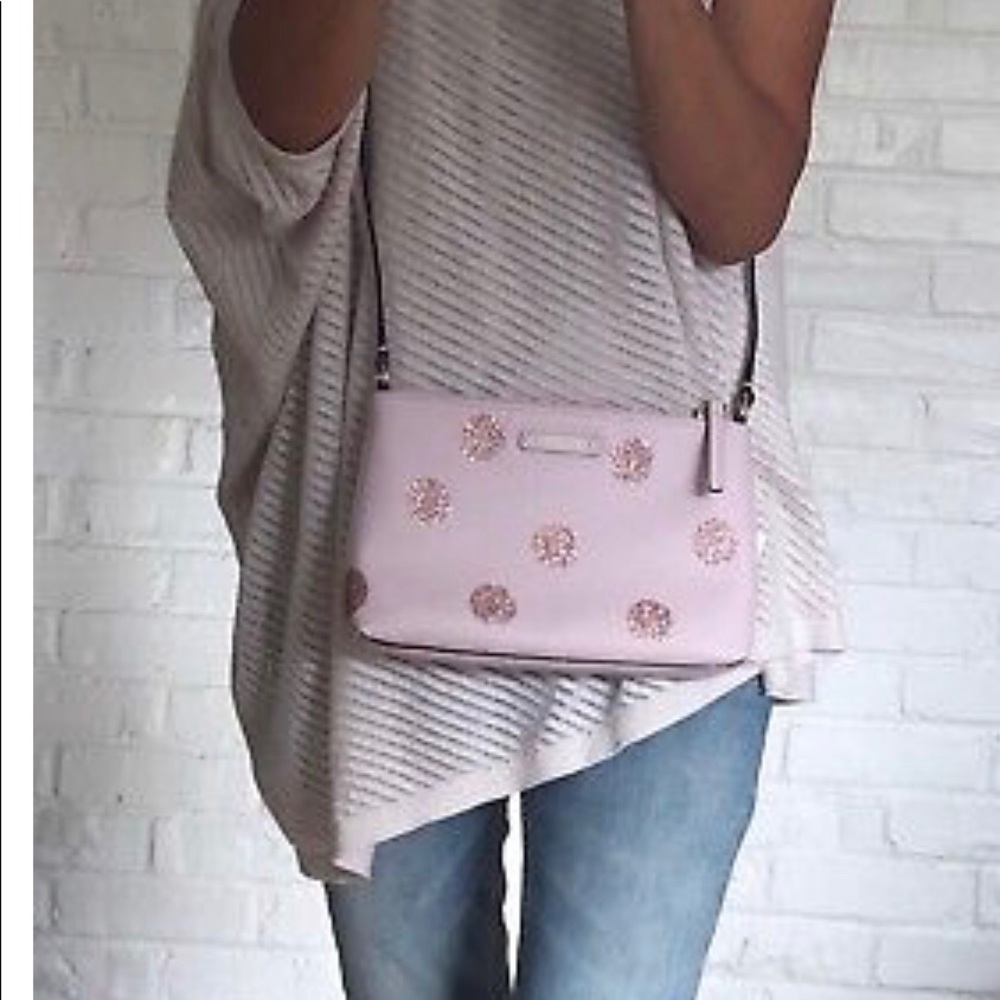 KATE SPADE pink polka dot bag